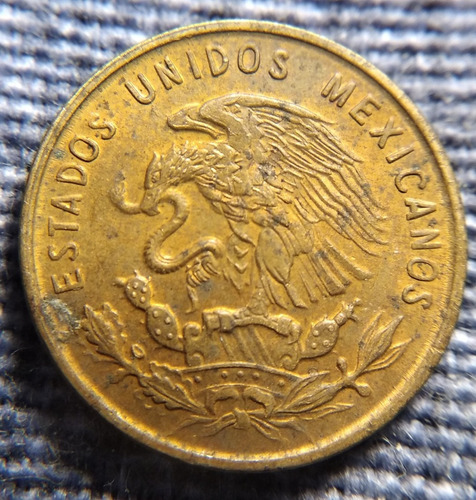 Moneda Un Centavo Espiga 1961, En Bronce 16mm. (Usado)