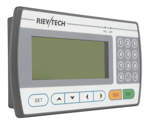 Panel Hmi Rievtech Monocromo De Texto 4.3 Pulgadas Serial