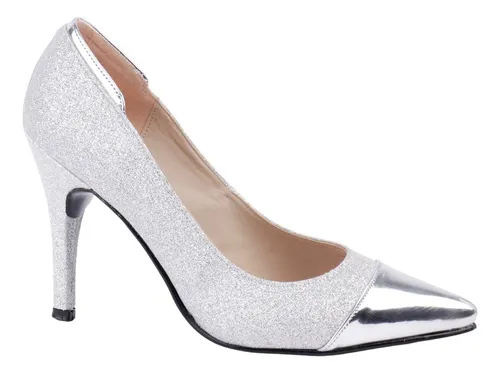 Zapatilla color Plata para Mujer