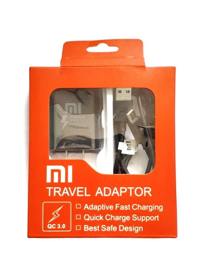 Cargador Xiaomi Mi + Cable Tipo C Carga Rapida Original