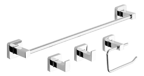 Imagen 6 de 10 de Griferia Piazza Level Lavatorio Bidet Con Accesorios Cromado
