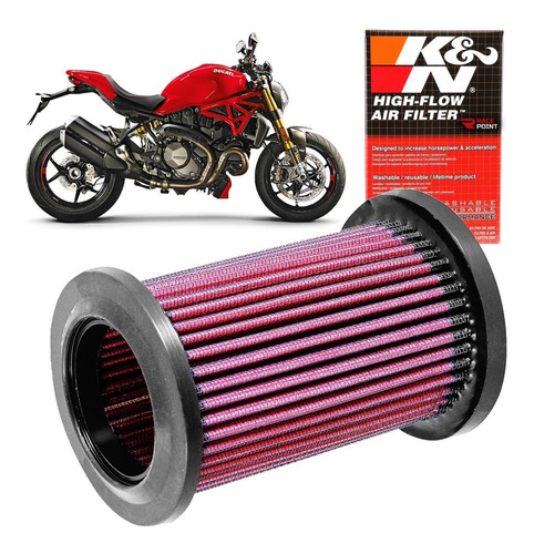 Filtro De Ar Esportivo K&n Ducati Monster 1200 1200s Du-1006