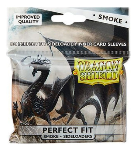 Dragon Shield Perfect Fit Sideloader Smoke 100 Sleeves Size