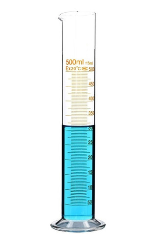 Probeta De Vidrio Boro 3.3 De 500ml Graduada *inlabs*