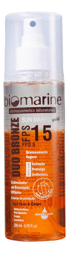 Biomarine Bronzeador Duo Bronze Sun Marine Fps15 Val. 11/25