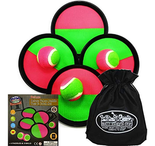 Matty's Toy Stop Deluxe Toss & Catch (hook & Loop) Juego De