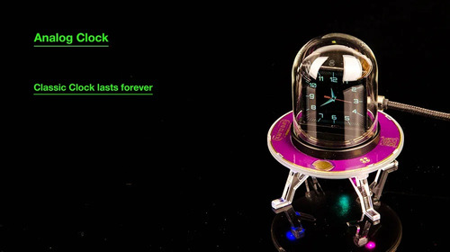 Cubo Holográfico 3d,reloj Digital Con Estación Meteorológica