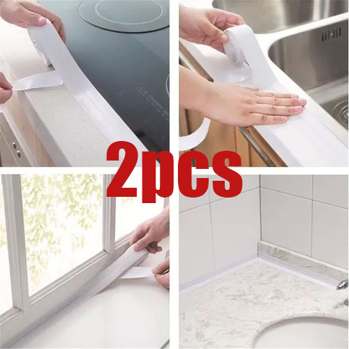 2 Cintas Mágicas Con Sellado Impermeable Para Lavabo De Baño