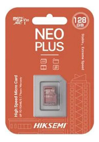 Memória microSD Hiksemi Neo Plus HS-TF-E1 128gb Classe 10