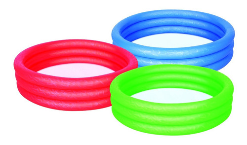 Pileta 3 Anillos Bestway 102 X 25 Cm 