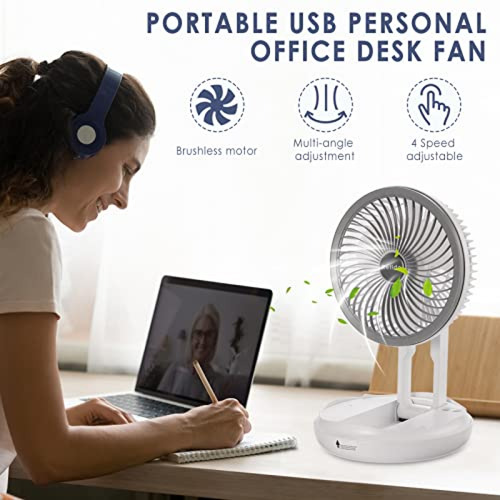 Ventiladores Portátiles Usb Ventilador Personal De 7 Pulga