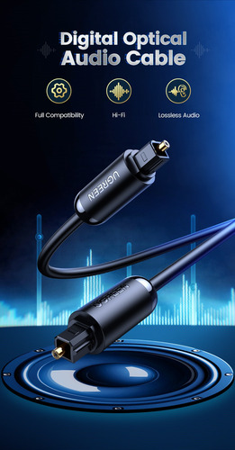 Cable Óptico De Audio Digital Ugreen Toslink 1 Metro