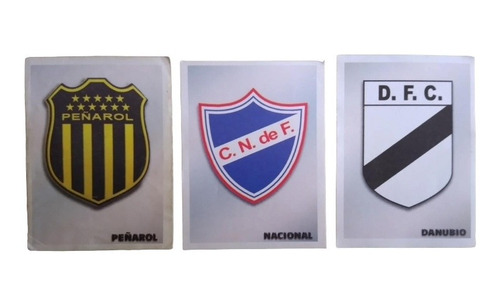 3 Figuritas Goles,dobles,triples, Peñarol,nacional,danubio