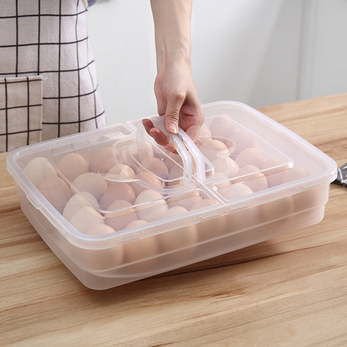 Transportador De Huevos Portátil De Plástico Con 34 Rejillas