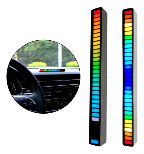 Barra Luz Led Sensor Sonido Ritmo Musica Rgb