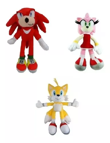 Boneco Tails de Pelúcia da Turma Sonic 2022