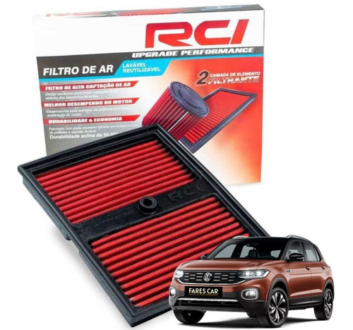 Filtro Aresportivo Race Chrome Volkswagen Tcross Tsi 2021