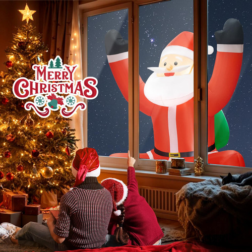 Decoración Inflable De Navidad 6 Pies Con Luces Led