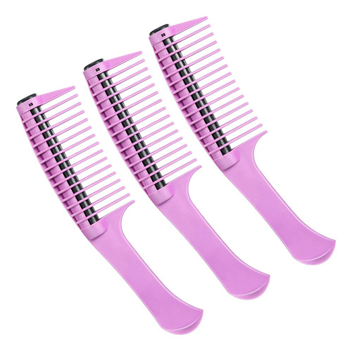 3 Paquetes De Peine Para El Cabello, Peine Con Rodillo, Pein