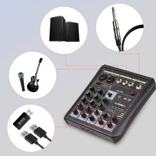 Gravação De Interface Bt Do Mixer De Áudio Para El Cana