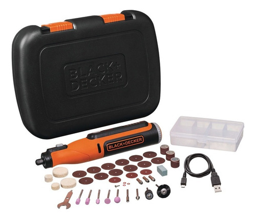 Minitorno A Bateria 8v Black Decker 36 Accesorios Y Maletin 