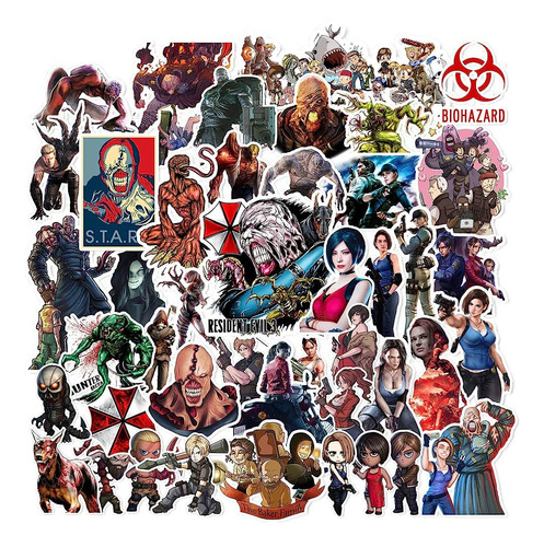 Fantastico Set De Stickers De Resident Evil (50 Unidades)