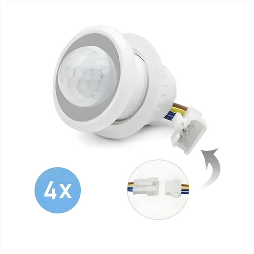 4 X Interruptor Sensor Movimiento Pir, 220v, Proyectos Diy!