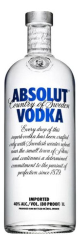 Pack De 12 Vodka Absolut Azul 1 L