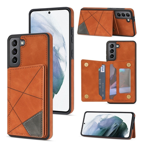 B Funda De Tarjeta Wallet For Samsung S21 Fe S21 Ultra Plus