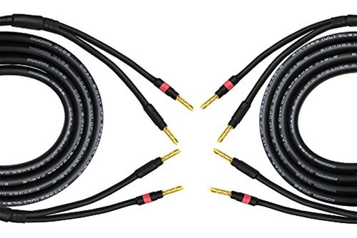 ¿20 Pies - Par De Cables De Altavoz Audiofilo Coaxial Hech