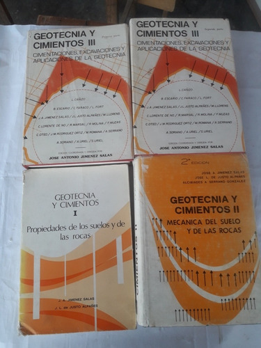 Libro Geotecnia Y Cimientos 4 Tomos Jimenez Salas