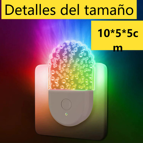 Luz Nocturna De Color Regulable Con Sensor De Luz