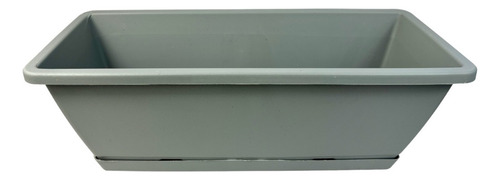 Maceta Rectangular Con Base. Jardinera Ventana 4 Piezas