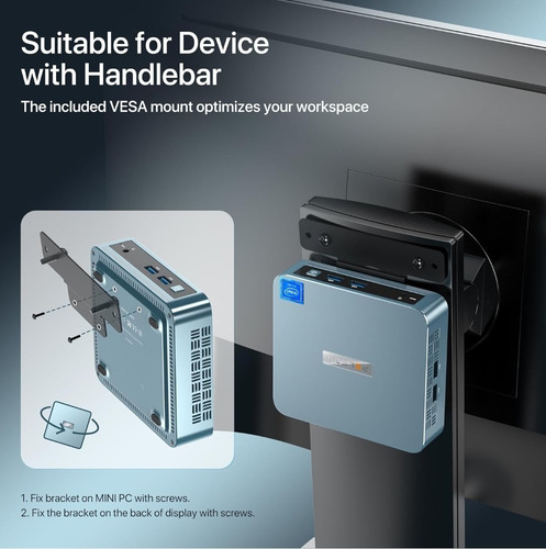 Mini Pc Peladn N5090, Intel Celeron 11va Gen. 8gb, Ssd, 256g
