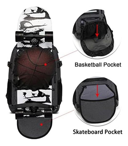 Mochila Para Monopatín Rucyen, Mochila Para Computadora Port
