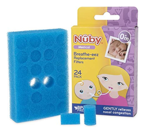 Nuby Filtros De Repuesto Breathe-eez, Paquete De 24 -