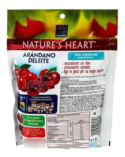Imagen 2 de 5 de Oferta Del Dia Arándano Deleite Natures Heart 200g Technolog