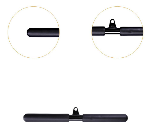 Barra T Antiderrapante Para Puxar Lat Pull Down, Acessórios