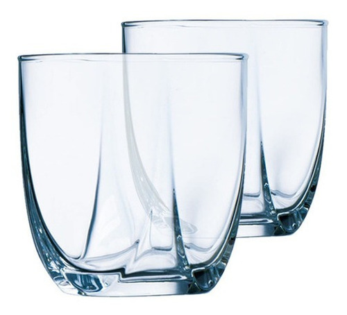 Juego 6 Vasos De Vidrio Old Fashioned Eiffel Luminarc 300ml Color Transparente
