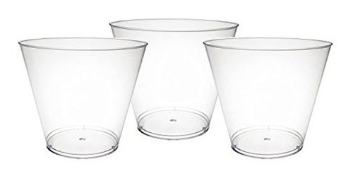 Vasos De Plástico Duro De Calidad  20 Unidades 9 Oz