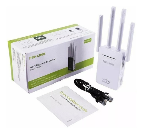 Amplificador Señal Internet Wifi 4 Antenas Rompemuros Mejora