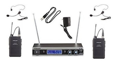 Sistema De Micrófono Inalámbrico Gtd Audio V-28l Vhf Con