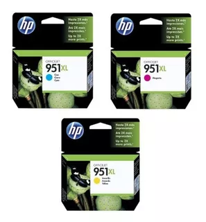 Kit 03 Cartucho Tinta Original Hp 951xl 8600 8610 8625 8620