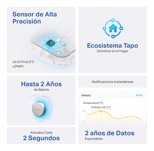 Sensor De Temperatura & Humedad Tp-link Tapo T310