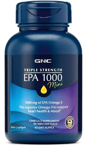 Epa Triple Fuerza 1000 Mg Gnc 90 Mini Cápsulas