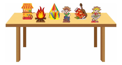 Display De Mesa Decoração Festa Junina Julina Fogueira