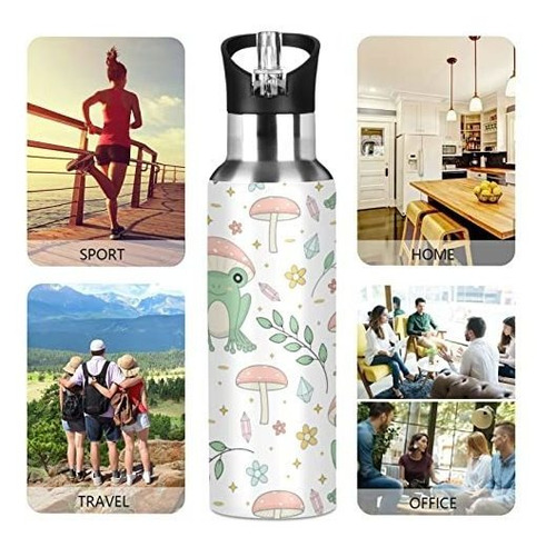 Botella De Agua De Acero Inoxidable Con Doble Pared,