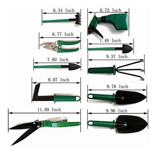 Set De Herramientas De Jardinería Para Suculentas, 10 Piezas