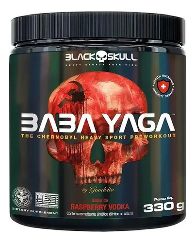 Pre Entreno Black Skull 330g Con Creatina, Vitaminas Y Más!