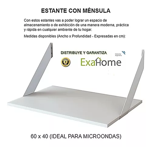 Estante Microondas Exahome 60x40